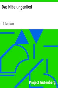 Book cover of "Das Nibelungenlied"