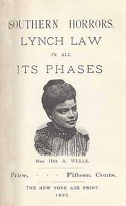 Book cover of "Southern Horrors: Lynch Law in All Its Phases"