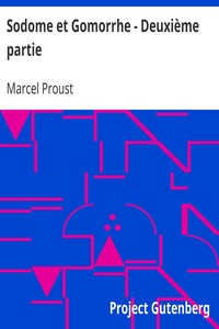 Book cover of "Sodome et Gomorrhe - Deuxième partie"