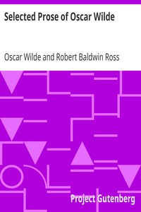 Book cover of "Selected Prose of Oscar Wilde"
