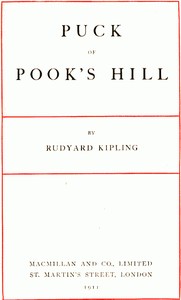 Book cover of "Puck of Pook's Hill"