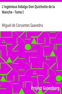 Book cover of "L'ingénieux hidalgo Don Quichotte de la Manche - Tome I"