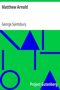 Book cover of "Matthew Arnold"