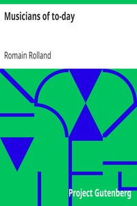 Book cover of "Musicians of to-day"