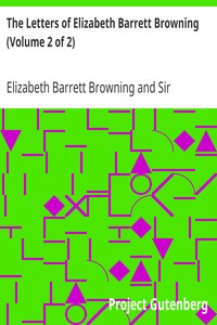 Book cover of "The Letters of Elizabeth Barrett Browning (Volume 2 of 2)"