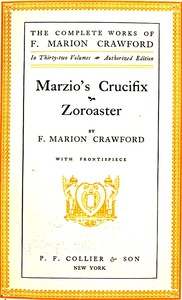 Book cover of "Marzio's Crucifix, and Zoroaster"