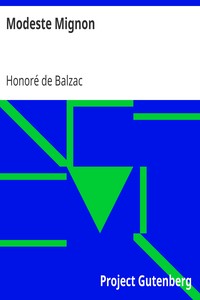 Book cover of "Modeste Mignon"