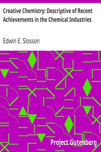 Book cover of "Creative Chemistry: Descriptive of Recent Achievements in the Chemical Industries"