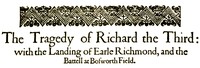 Book cover of "King Richard III"