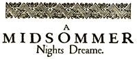 Book cover of "A Midsummer Night's Dream"