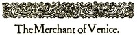 Book cover of "The Merchant of Venice"