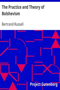Book cover of "The Practice and Theory of Bolshevism"