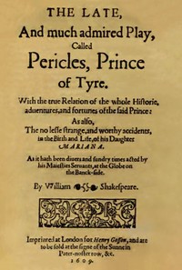 Book cover of "Pericles, Prince of Tyre"