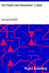 Book cover of "Von Tripolis nach Alexandrien - 2. Band"