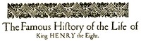 Book cover of "The Life of Henry the Eighth"