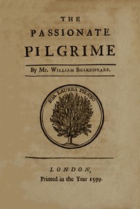Book cover of "The Passionate Pilgrim"