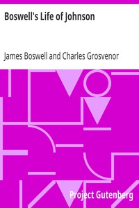 Book cover of "Boswell's Life of Johnson - Abridged and edited, with an introduction by Charles Grosvenor Osgood"