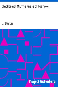 Book cover of "Blackbeard; Or, The Pirate of Roanoke."