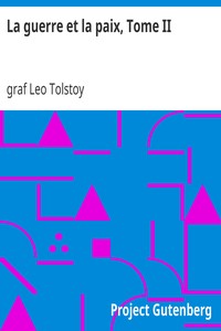 Book cover of "La guerre et la paix, Tome II"