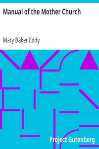 Book cover of "Manual of the Mother Church - The First Church of Christ Scientist in Boston, Massachusetts"