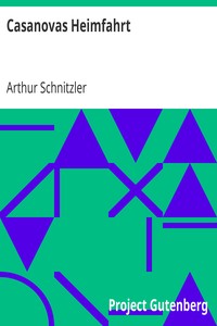Book cover of "Casanovas Heimfahrt"