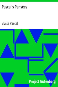Book cover of "Pascal's Pensées"