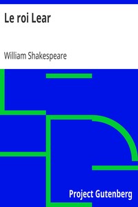 Book cover of "Le roi Lear"
