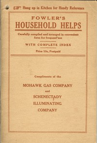 Book cover of "Fowler's Household Helps - Over 300 Useful and Valuable Helps About the Home, Carefully Compiled and Arranged in Convenient Form for Frequent Use"