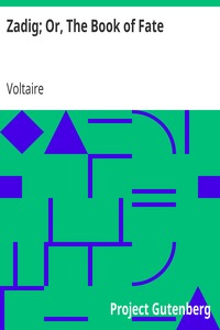 Book cover of "Zadig; Or, The Book of Fate"