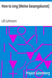 Book cover of "How to sing [Meine Gesangskunst]"