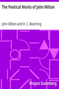 Book cover of "The Poetical Works of John Milton"