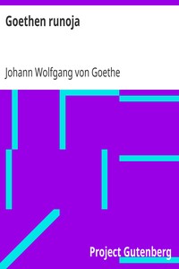 Book cover of "Goethen runoja"