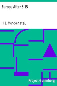 Book cover of "Europe After 8:15"