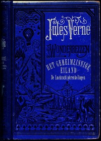 Book cover of "Het Geheimzinnige Eiland - De Luchtschipbreukelingen"