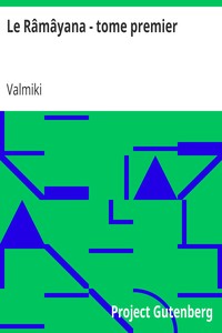 Book cover of "Le Râmâyana - tome premier - Poème sanscrit de Valmiky"