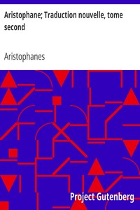 Book cover of "Aristophane; Traduction nouvelle, tome second"