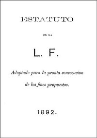 Book cover of "Estatuto de la L. F. (Liga Filipina)"