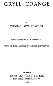 Book cover of "Gryll Grange"