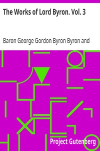 Book cover of "The Works of Lord Byron. Vol. 3"