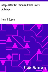 Book cover of "Gespenster: Ein Familiendrama in drei Aufzügen"
