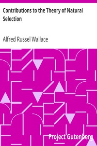 Book cover of "Contributions to the Theory of Natural Selection - A Series of Essays"