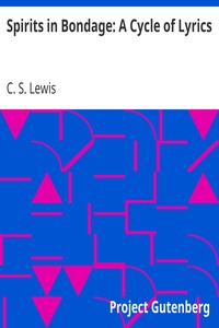Book cover of "Spirits in Bondage: A Cycle of Lyrics"