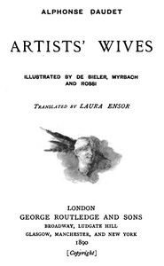 Book cover of "Artists' Wives"
