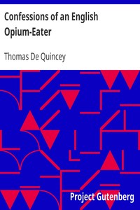 Book cover of "Confessions of an English Opium-Eater"