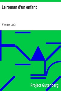 Book cover of "Le roman d'un enfant"