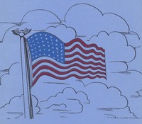 Book cover of "The Flag of My Country = Shikéyah Bidah Na'at'a'í"