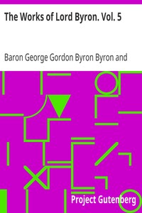 Book cover of "The Works of Lord Byron. Vol. 5 - Poetry"