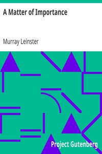Book cover of "A Matter of Importance"