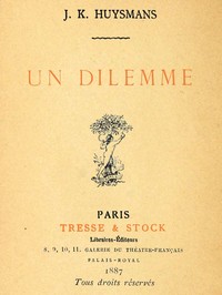 Book cover of "Un dilemme"