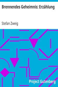 Book cover of "Brennendes Geheimnis: Erzählung"